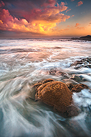 decoration prints, design prints, house decoration, abstract prints, france landscape, french waterscape, gift,vendee, spring, les sables d'olonnes, saint hilaire de riez, saint gilles croix de vie, vendeenne ledge, beach, sky, wave, rock, blue, red, warm, cold, best of, favorites, coral